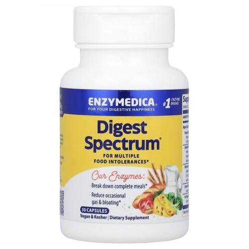 Enzymedica (엔자이메디카) 엔자임메디카, <b>다이제스트 스펙트럼</b> , 캡슐 30정