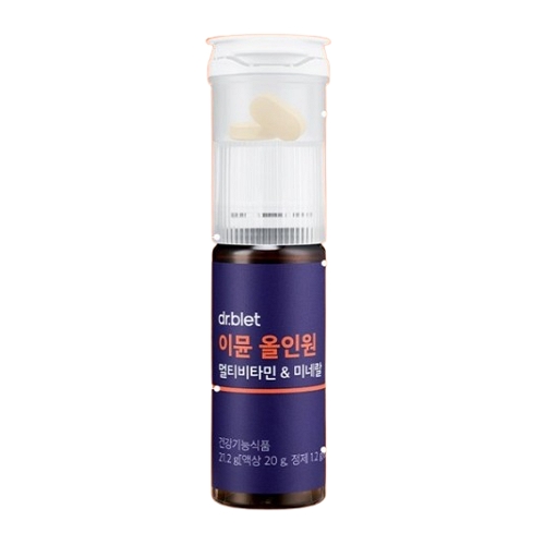 닥터블릿 이뮨비타민 올인원 멀티비타민 & 미네랄 프로 (1박스, 30병)