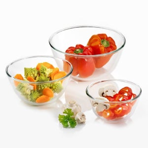 시맥스 유리믹싱볼 3P세트 (0.5+1.3+2.5L)