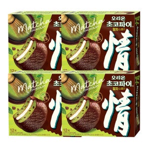 오리온 오리온 초코파이 말차쇼콜라 12P 408g x 4개