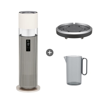 LG전자 오브제컬렉션 하이드로타워 가습기 HY704R 샌드 베이지(HY704RSUA), +무빙휠+급수비커