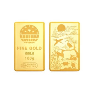 [삼성금거래소] 십장생 골드바 100g