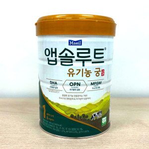 매일유업 앱솔루트 유기농 궁 1단계 800g 3캔