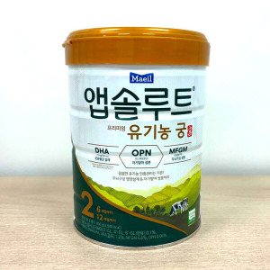 매일유업 앱솔루트 유기농 궁 2단계 800g 3캔