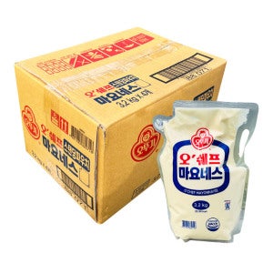 오쉐프 오쉐프 마요네스 스탠딩 파우치 3.2kg 4개 한박스 업소용 식자재 대용량 소스