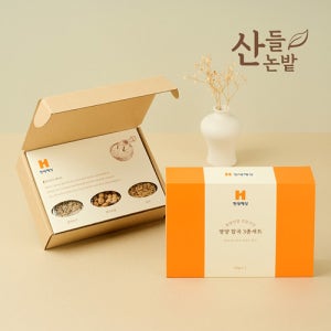 답례품제작ㅣ산들논밭 영양잡곡 3종세트+굿즈패키지
