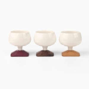 고블렛 나무다리 잔