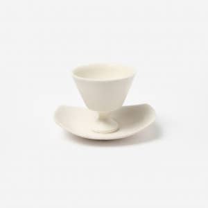 백자 고족잔 세트