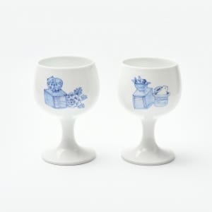 책가도 와인잔 세트