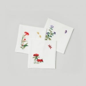 자수 소창 손수건(1p)