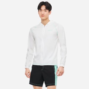 배럴 맨 모션 릴렉스핏 후드 집업 래쉬가드 오프화이트 [B5SMWZR111OWT 남자 비치웨어]