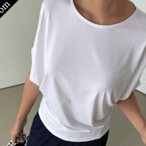 [세일]46941/레이온 가오리 썸머반팔티