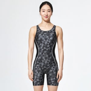 배럴 우먼 포커스 3부 반신 U백 블랙 [B4SWSWH007BLK 여자 실내수영복]