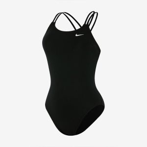 나이키 스윔 앤서 솔리드 스파이더백 탄탄이 제트블랙 [NESSA003-006 자수 로고 여자 실내수영복]