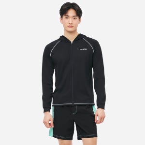 배럴 맨 모션 릴렉스핏 후드 집업 래쉬가드 블랙 [B5SMWZR111BLK 남자 비치웨어]