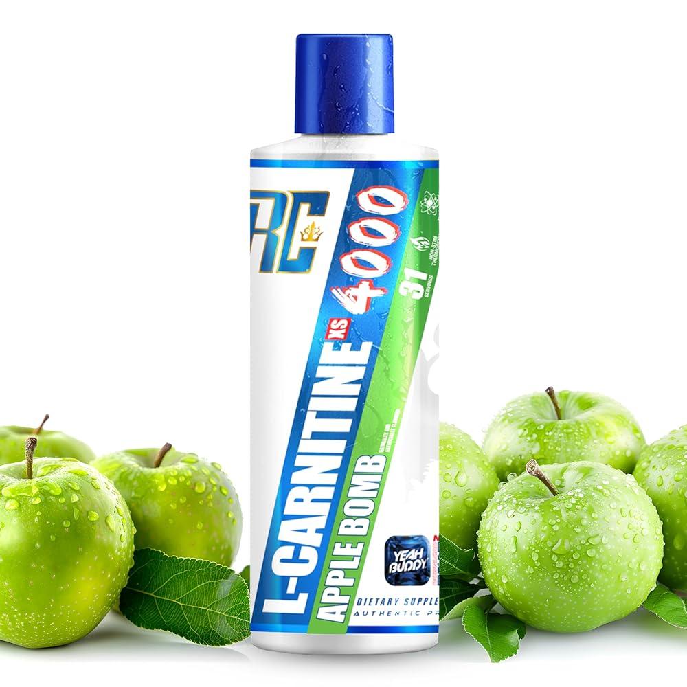 <b>Ronnie Coleman</b> Signature Series L-카르니틴 XS 4000 액체 아미노산 신진 대사 및 마른 근육 강도 지원 자극제 프리 무설탕 <b>탄수화물</b> 제로 레  Ron