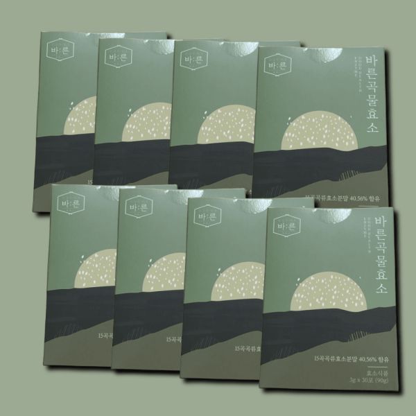 바른 곡물 효소 3g 30포 8박스 (8개월분) 569461  90g  8개