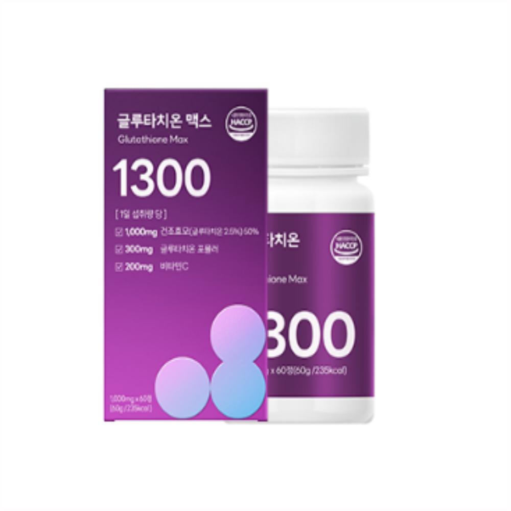 유디바이오 <b>자연담채</b> 담을수록 <b>글루타치온</b> 맥스 1300  60정  5개