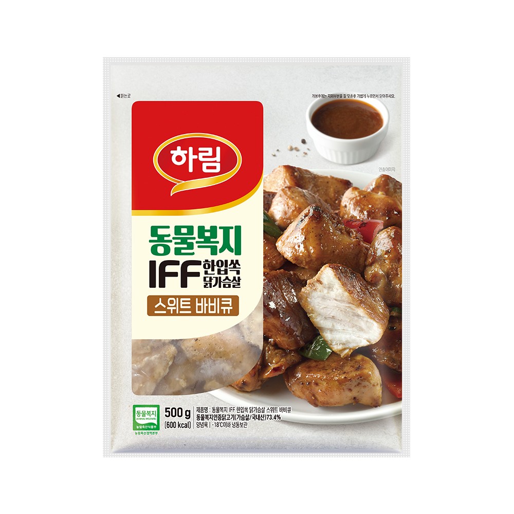 자연실록 동물복지 IFF 큐브닭가슴살 스위트 바비큐 성분 분석