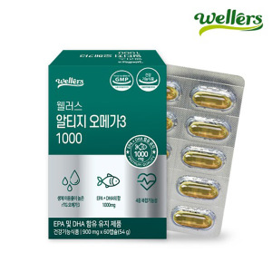 웰러스 웰러스 알티지 <b>오메가3</b> 1000 60캡슐 RTG