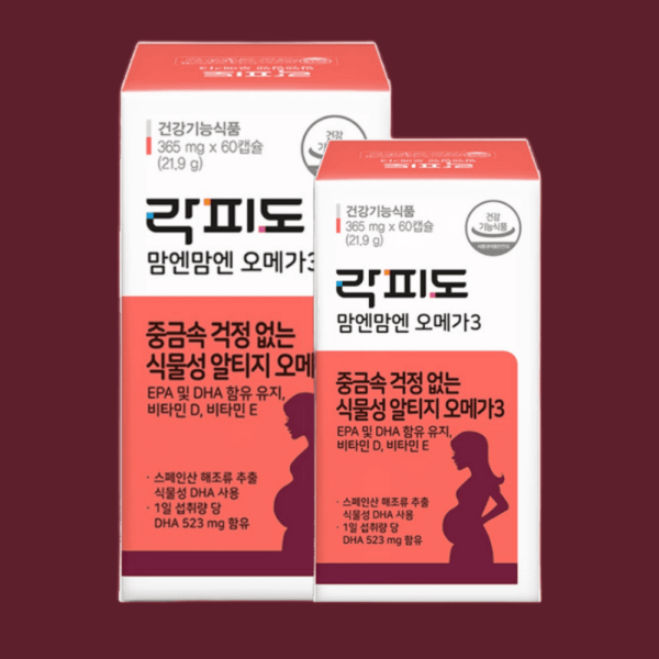 락피도 락피도 맘엔맘엔 식물성 rTG오메가3 알티지 60정