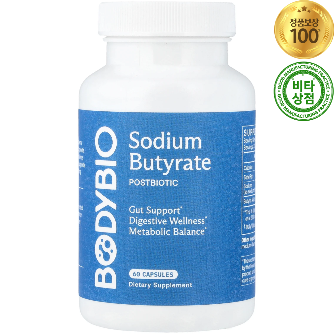 <b>바디바이오</b> 소디움 부티레이트 Sodium Butyrate 60정  1개