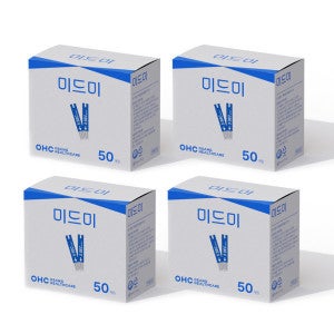 미드미 오상헬스케어 미드미 혈당시험지 50매입 4박스 총 200매 (구 인포피아)