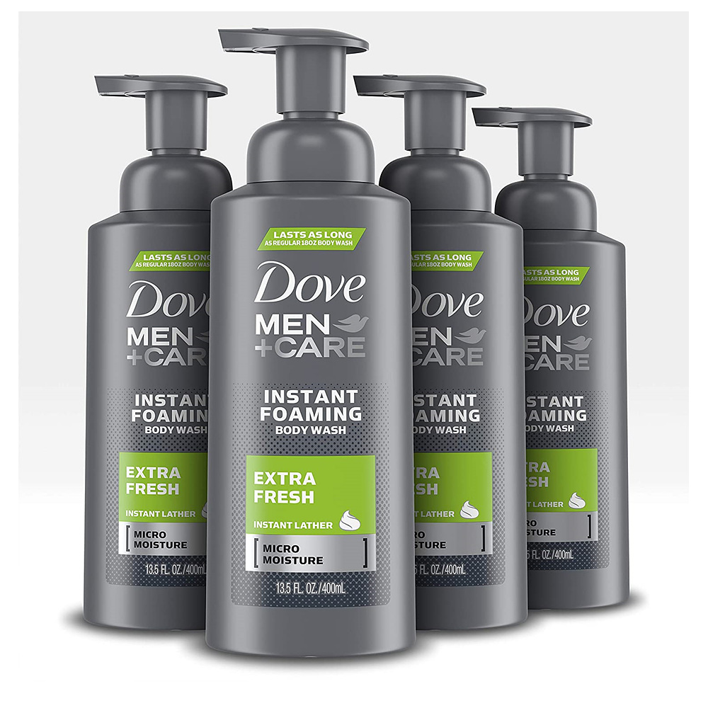 도브 <b>맨</b> 케어 바디워시 엑스트라 프레시 400ml 4팩 Dove Men+Care Foaming Body Wash to Hydrate Skin Clean Comfort  4개