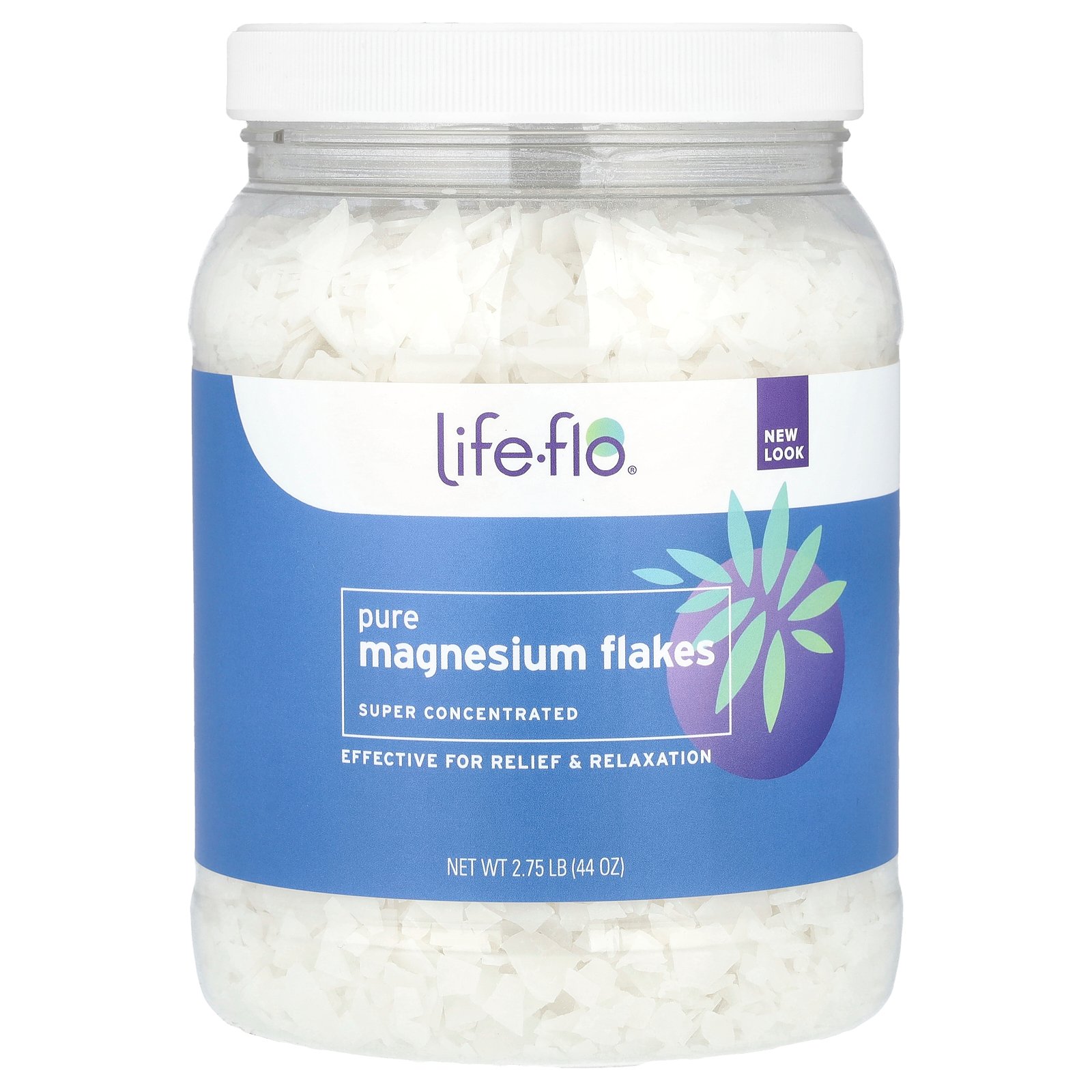 Life-flo 퓨어 마그네슘 플레이크 고농축 44oz(2.75lb) 119305  1247 g