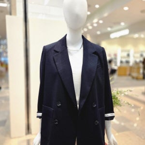 올리브데올리브 소매 레터링 더블 썸머 자켓
