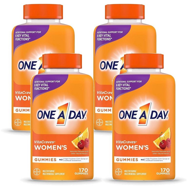 One A Day Women’s <b>VitaCraves</b> 원어데이 <b>우먼스</b> 여성 비타크레이브스 멀티비타민 구미  4개  170정