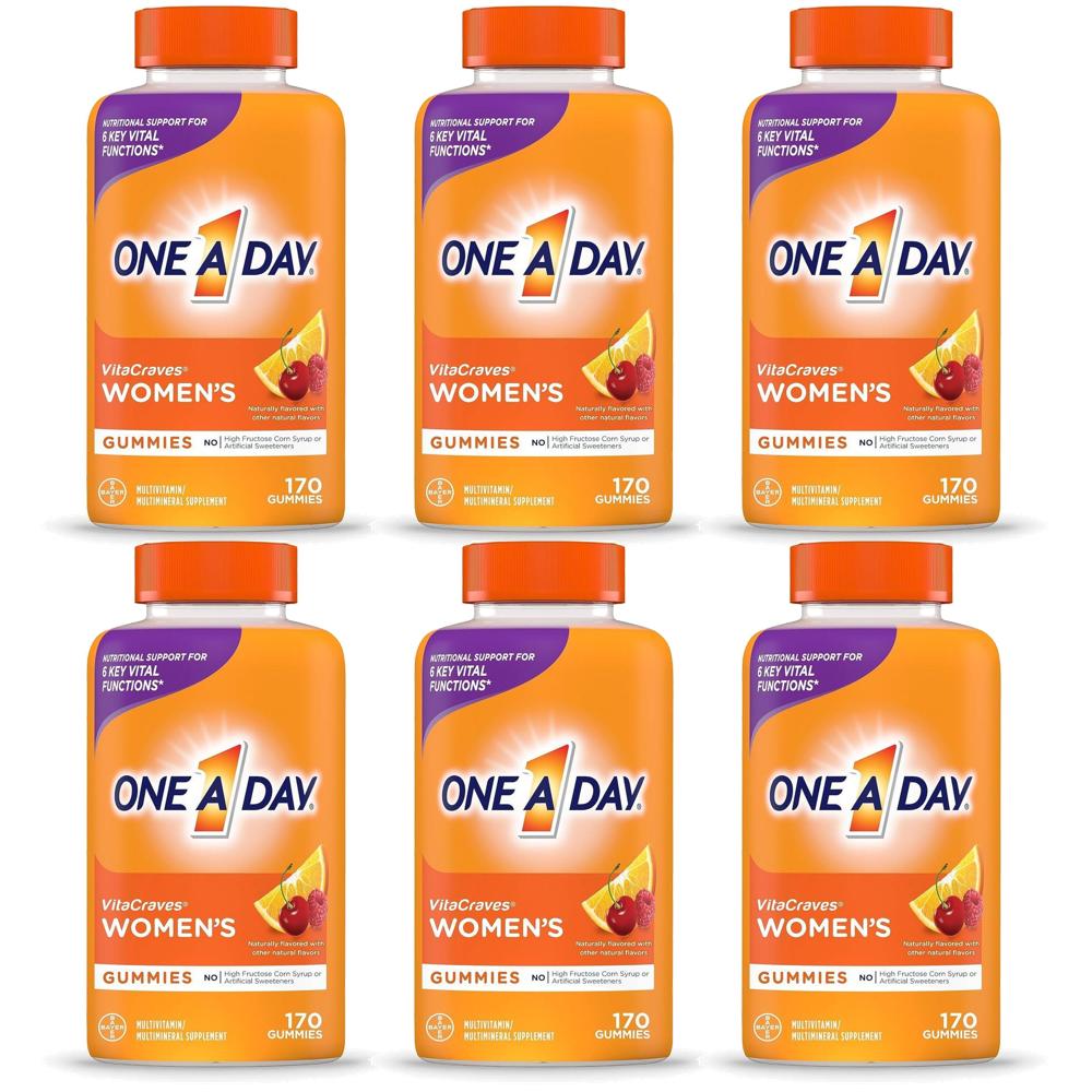 One A Day Women’s <b>VitaCraves</b> 원어데이 <b>우먼스</b> 여성 비타크레이브스 멀티비타민 구미  6개  170정