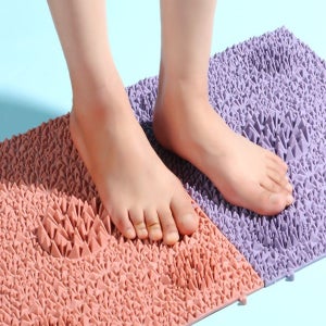[두리스토어] 3color 연결가능 발지압판 조립식 발지압 발매트 매트 지압판 발바닥지압판 발바닥 마사지 다이아몬드 패드 TPR 지압기 발 지압 발지압매트 지압보드 뾰족 발바닥지압