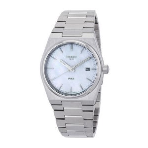 티쏘 PRX 쿼츠 화이트 MOP 다이얼 여성 시계 1269933 T1372101111100 138267006