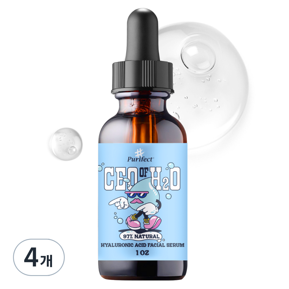 퓨리<b>펙트</b> 저분자 <b>히알루론산</b> 수분폭탄세럼  4개  30ml