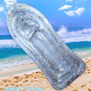 스팽글 투명 서빙보드 보트 튜브 물놀이 수영 홈캉스