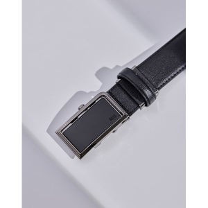 [닥스ACC] 25FW 블랙 DAKS로고 음각 소가죽 자동벨트 DBBE5F930BK