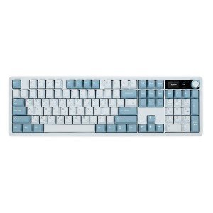 QSENN Q104 LCD 풀윤활 가스켓 유무선 기계식 그라데이션 블루소다 (저소음 딥블루축)
