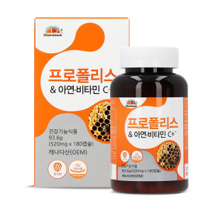 비타민뱅크 <b>비타민뱅크 프로폴리스</b> 아연 비타민C 93.