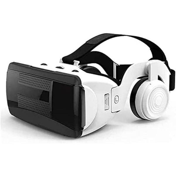 VR 헤드셋 게임 및 3D 영화용 HD 안경 가상 현실 <b>iOS</b>안드로이드 폰용 호환 4.76.1인치화이트  1개