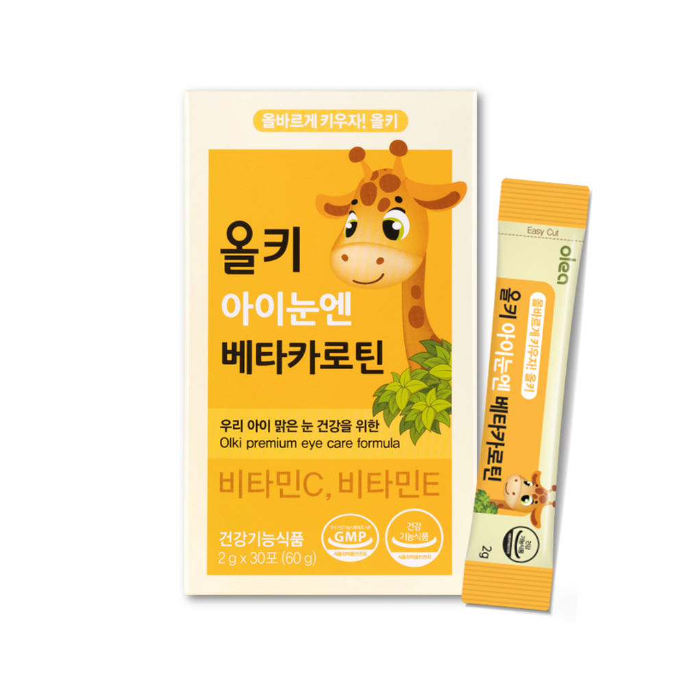 <b>아주약품</b> 올키 아이눈엔 베타카로틴 비타민 C E  60g  1개
