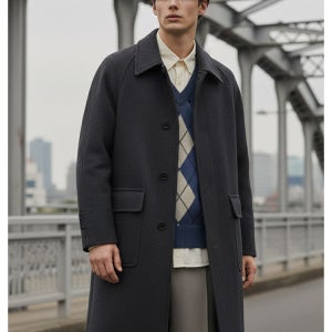 [지오지아] [남녀공용]세미 오버 발마칸 코트 (ABC4CG3103)