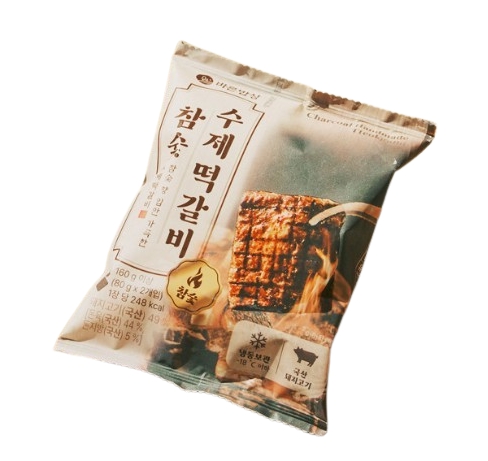 바른밥상 참숯 수제떡갈비 , 160g, 1개