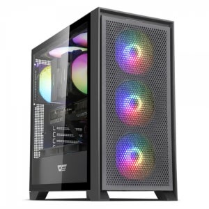 다크플래쉬 DARKFLASH DRX70 MESH RGB 강화유리 블랙 (미들타워)