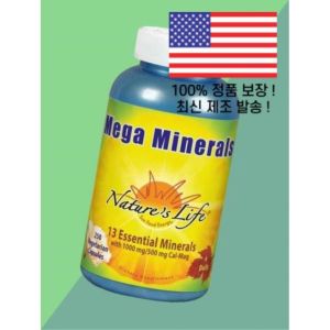 네이처스 라이프 메가 미네랄 채식주의자 250캡슐 Natures Life