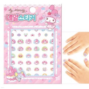 산리오 마이멜로디 네일스티커 스낵&스윗 손톱 꾸미기 어린이 유아 여아 놀이 화장 역할놀이