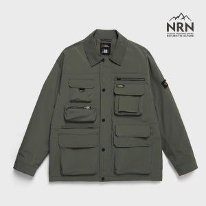 내셔널지오그래픽 N244MPD080 멀티포켓 누빔 점퍼 KHAKI