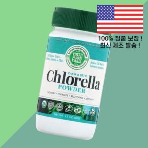 그린 푸드 유기농 <b>클로렐라 파우더</b> 2.1 온스 Foods