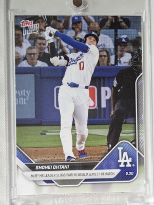 2025 TOPPS NOW SHOHEI OHTANI 탑스 나우 오타니 쇼헤이 홈런 월드 시리즈 리매치 LA 다저스 메이저리그 MLB 야구 스포츠 포토 카드