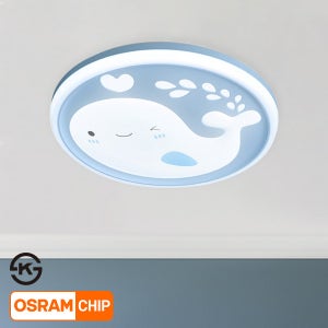 LED 제코 방등 50W / 오스람 아이방 고래 블루 핑크 주광색 캐릭터 어린이 방조명